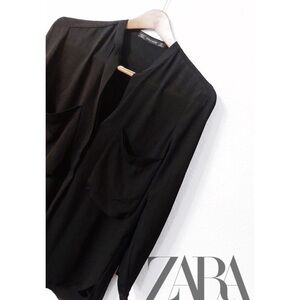 Zara chiffon embellished top